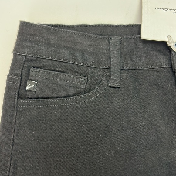 Kancan Black Mid Rise Denim Stretch Shorts W7 27 Frayed Raw Distressed H… - Picture 4 of 10